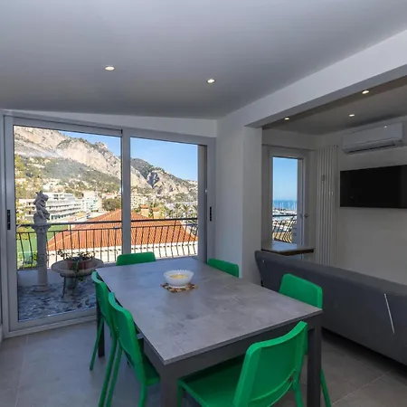 Le Garavan Beach - Giotto - Joli 2p Calme Refait A Neuf Avec Terrasse Et Vue Mer Laterale Mae-5334 아파트 *